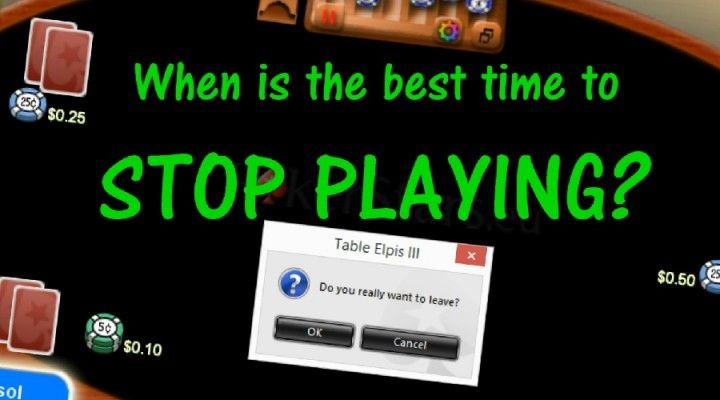 ¿Cuando levantarse de una mesa de póker?