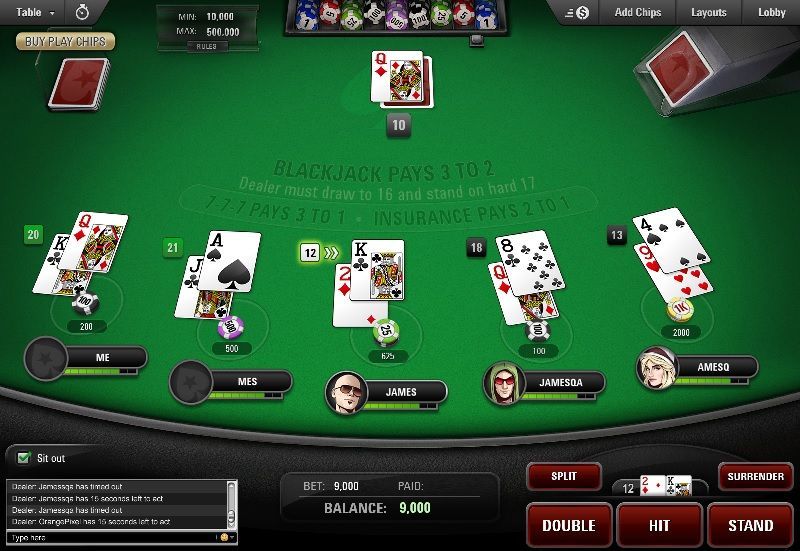 blackjack en PokerStars